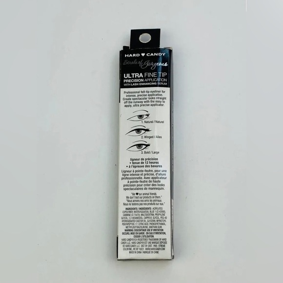 New Hard Candy Felt Tip Eyeliner “Little Black Dress” 12 Hour Smudge Proof - Picture 6 of 16